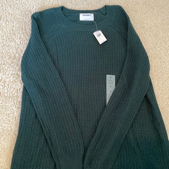 Old navy green knitted sweater - Picture 1 of 4